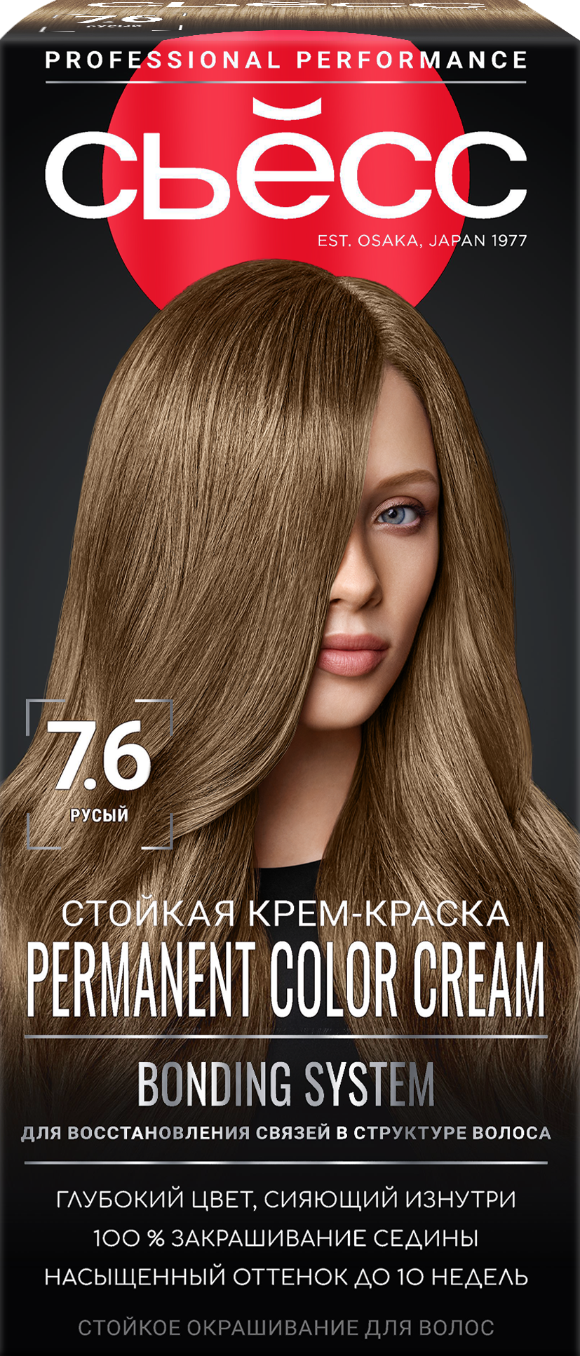 Стойкая крем-краска Русый 7.6